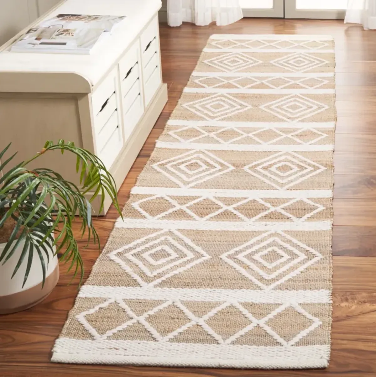 NATURAL FIBER 276 NATURAL  2'-3' x 9' Runner Rug