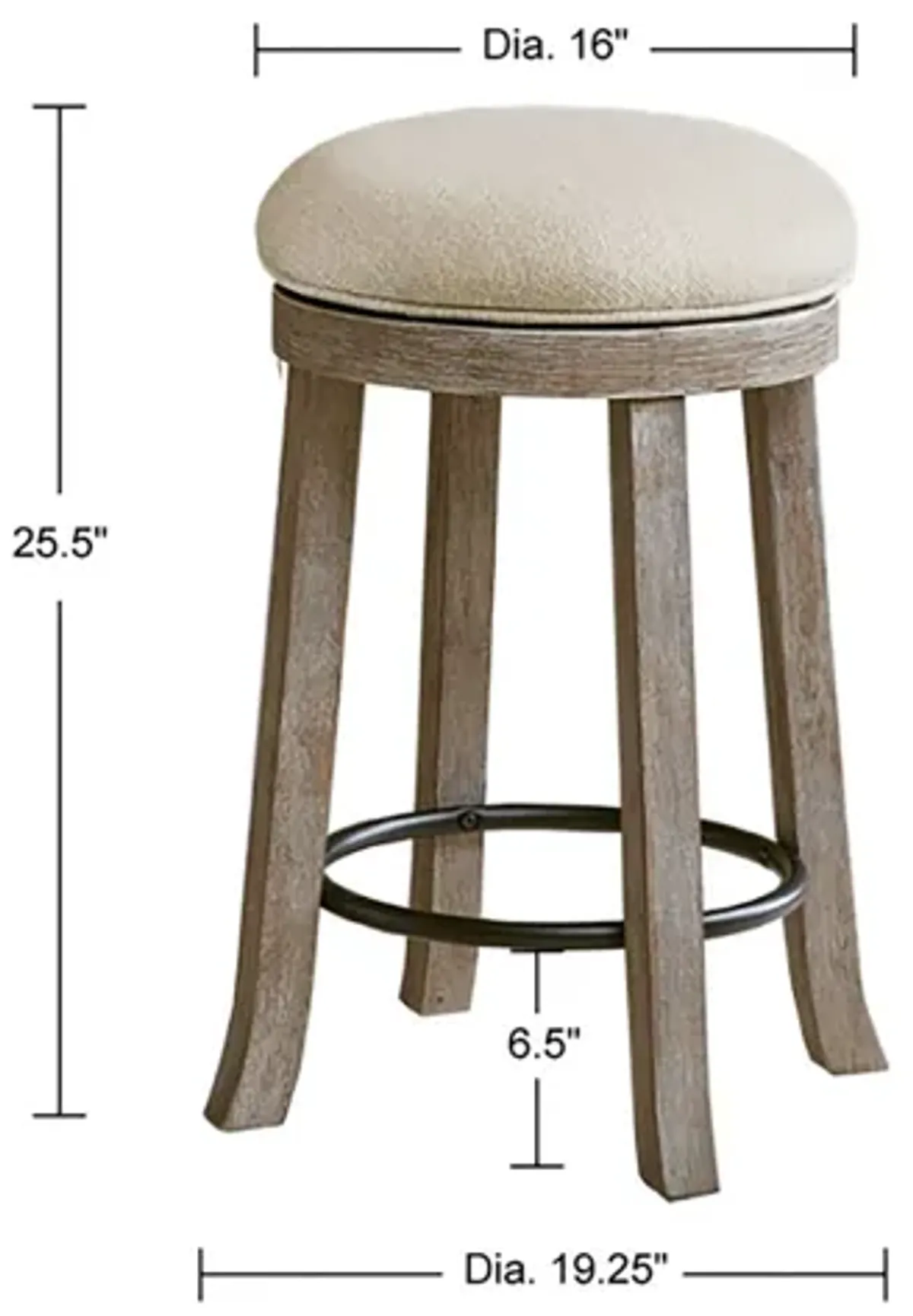 Oaktown Swivel Counter Stool