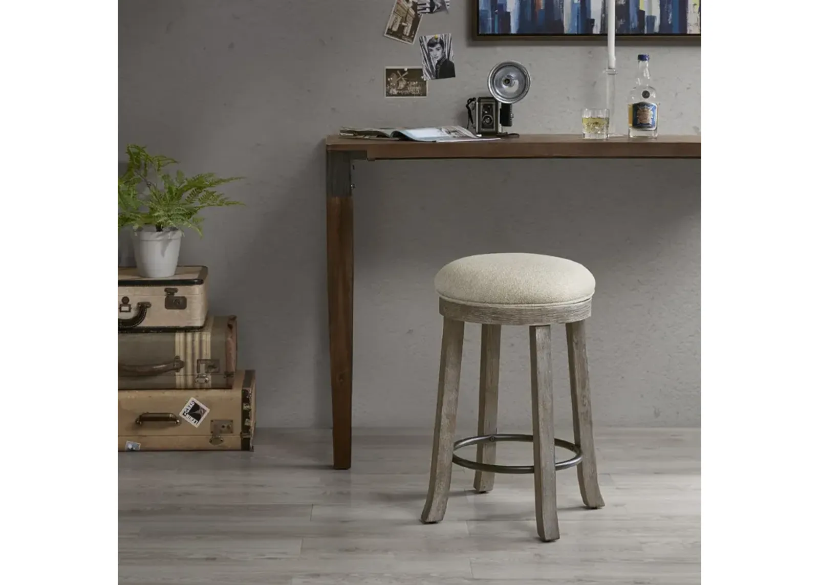 Oaktown Swivel Counter Stool