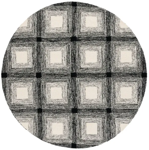 METRO Hand Tufted 6' x 6' Round area rug