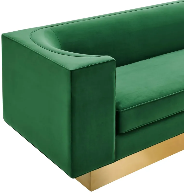 Eminence Upholstered Performance Velvet Sofa