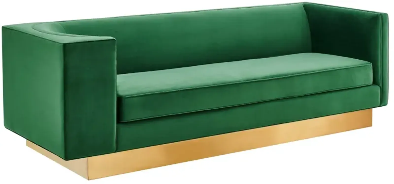 Eminence Upholstered Performance Velvet Sofa