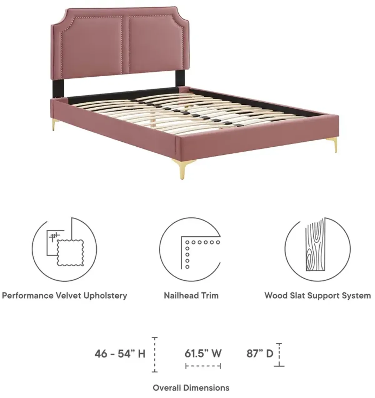 Novi Performance Velvet Twin Bed