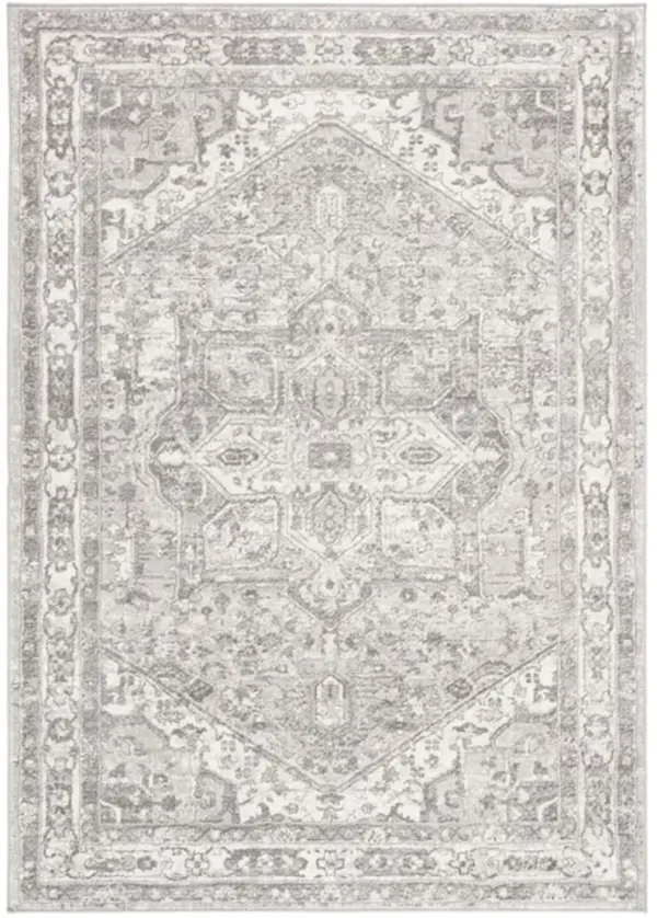 Brentwood 852 Cream / Grey 11' X 15' Oversized Rectangle Powerloomed Rug