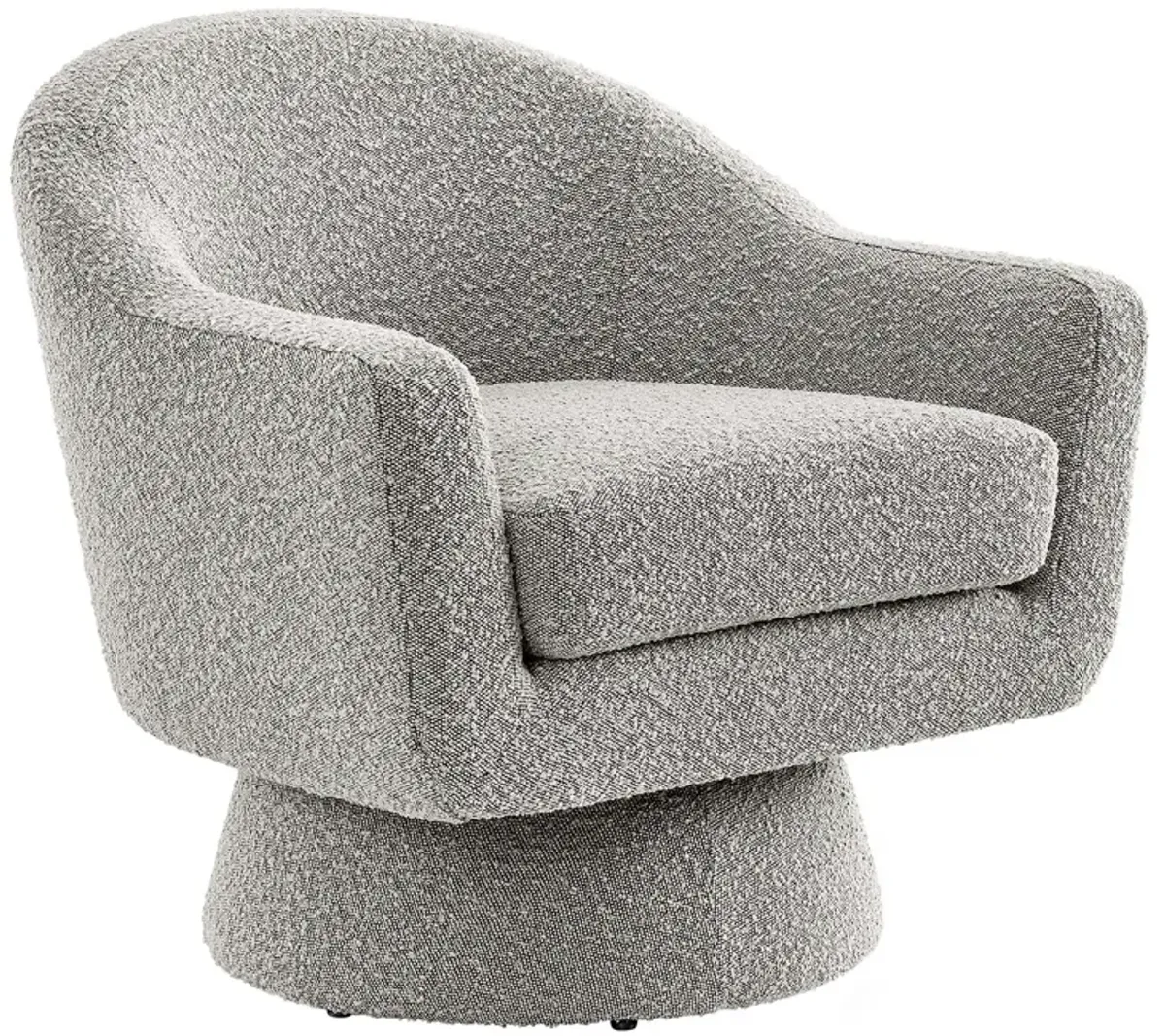 Astral Boucle Fabric Swivel Chairg