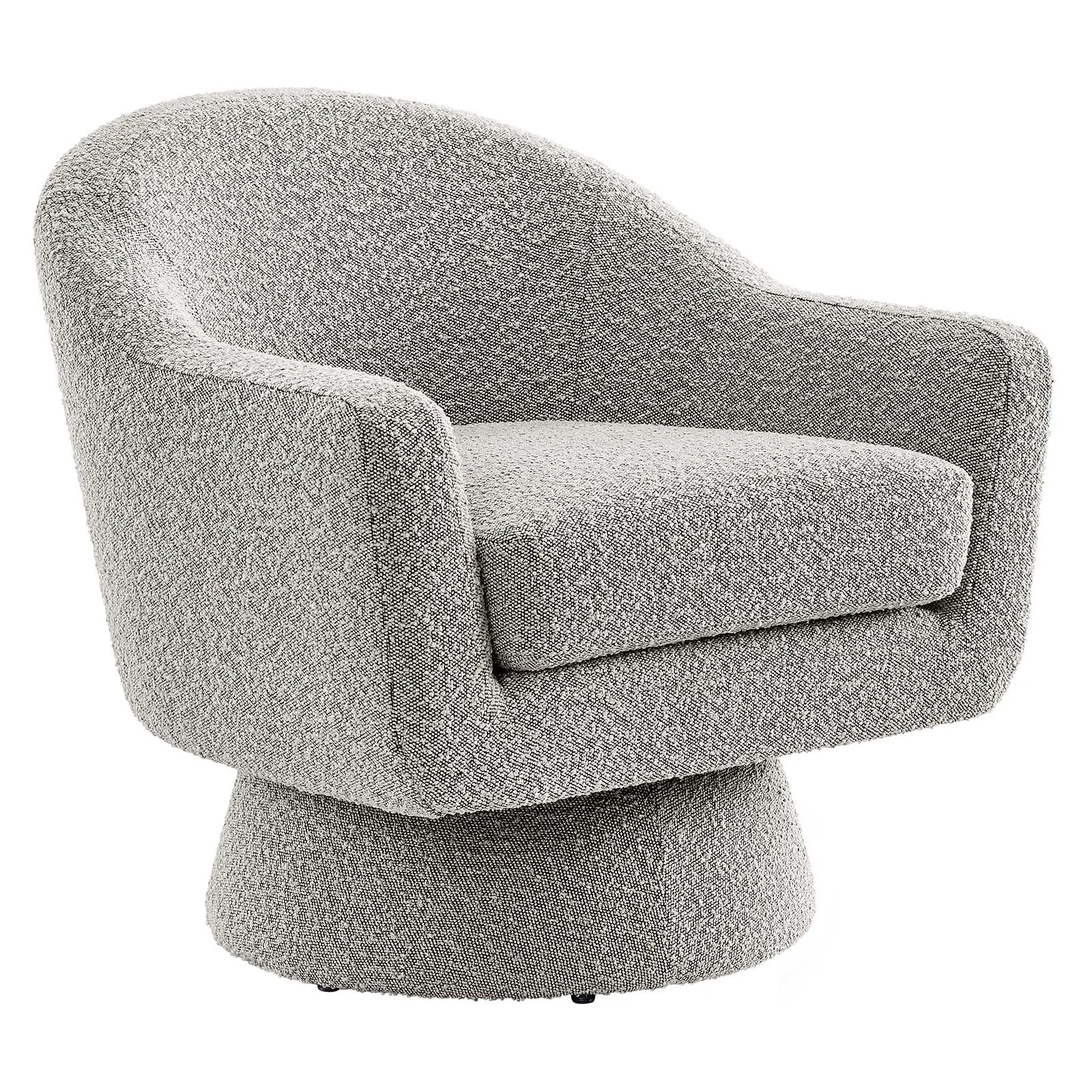 Astral Boucle Fabric Swivel Chairg