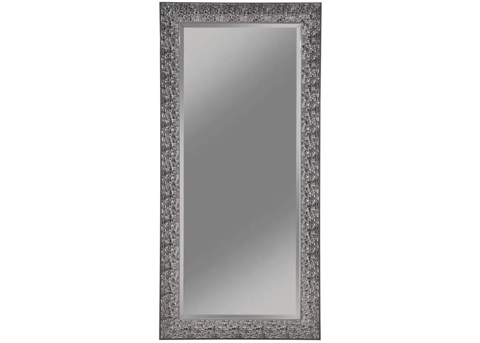 Rollins Rectangular Floor Mirror Black