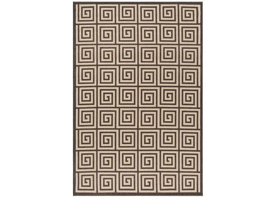 LINDEN 129 Collection LND129U-5 Creme / Brown 5'-3" X 7'-6"