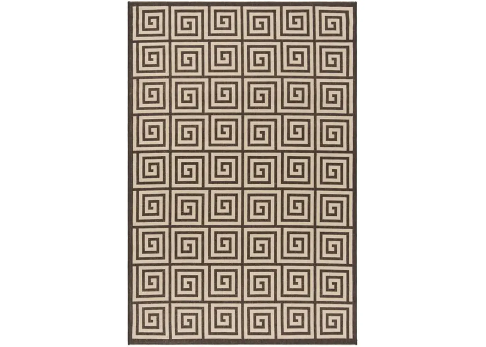 LINDEN 129 Collection LND129U-5 Creme / Brown 5'-3" X 7'-6"