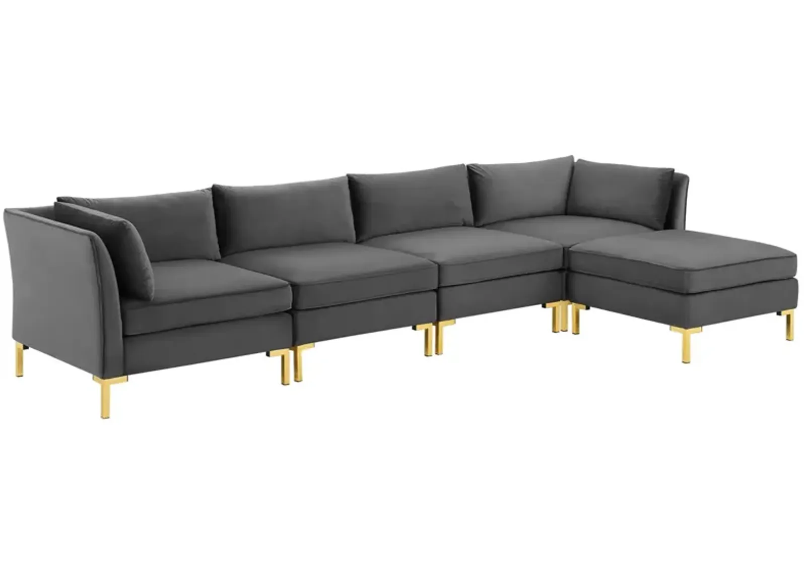 Ardent 5-Piece Performance Velvet Sectional Sofa