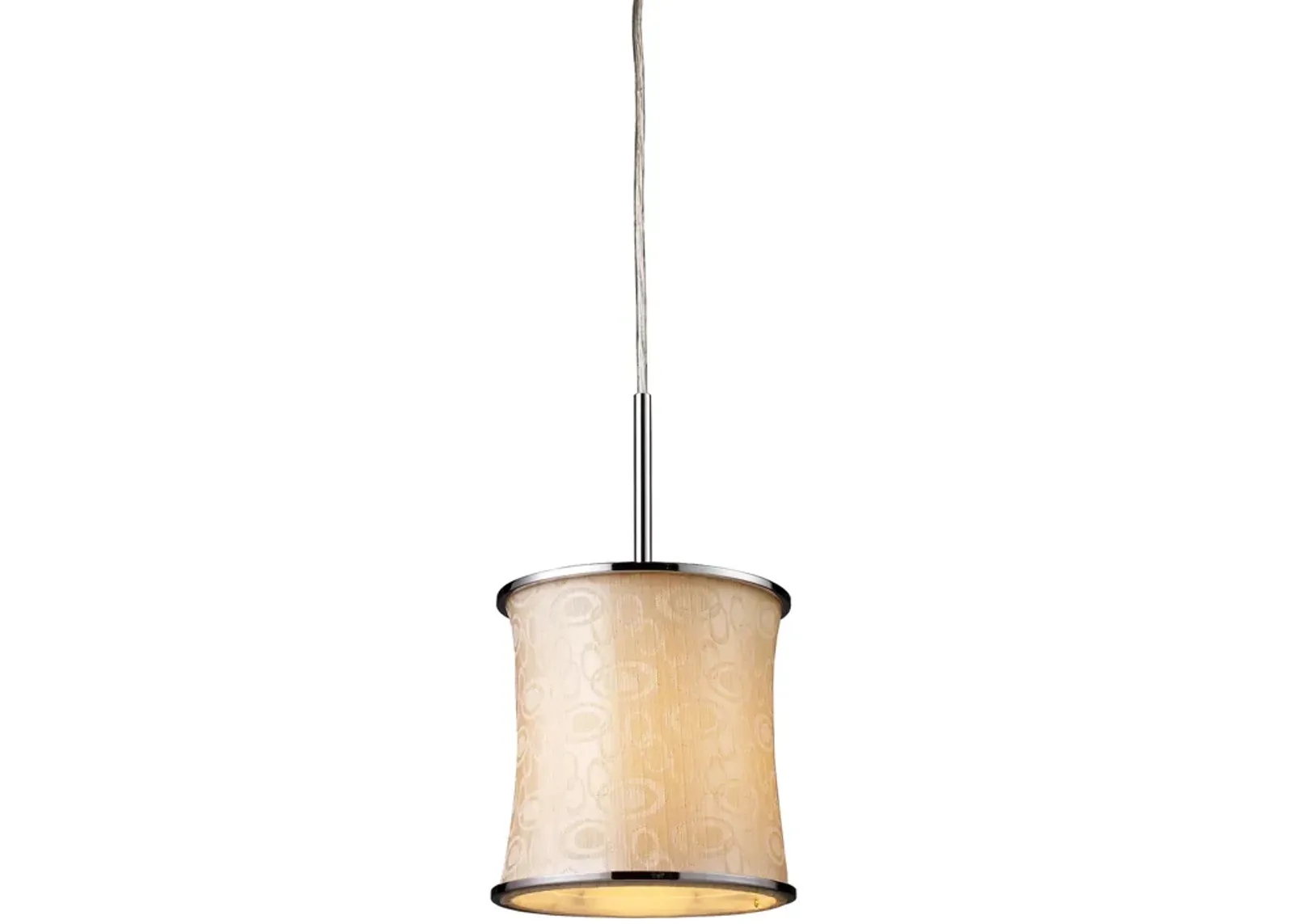 Fabrique 8'' Wide 1-Light Mini Pendant - Polished Chrome