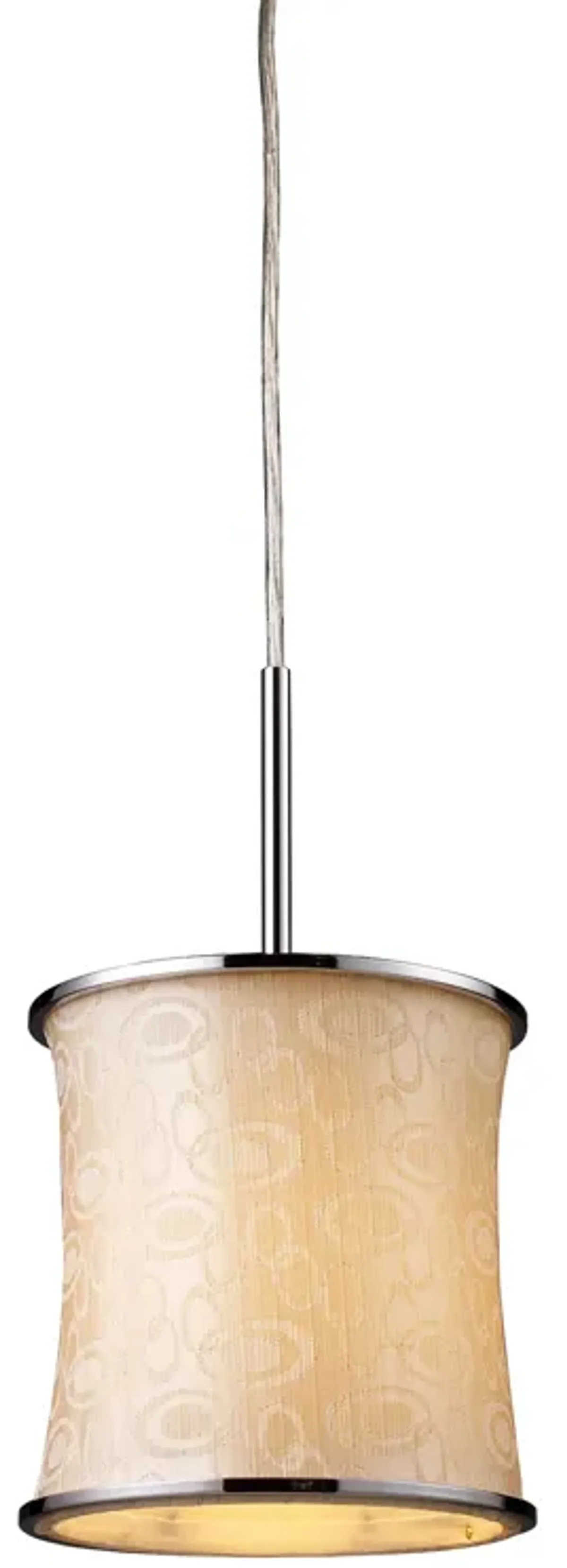 Fabrique 8'' Wide 1-Light Mini Pendant - Polished Chrome