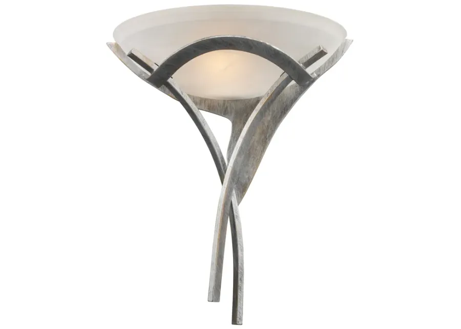 Aurora 18" High 1-Light Sconce - Tarnished Silver