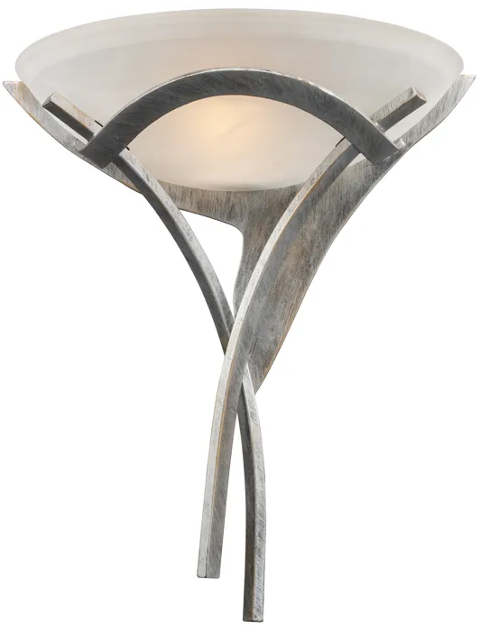 Aurora 18" High 1-Light Sconce - Tarnished Silver