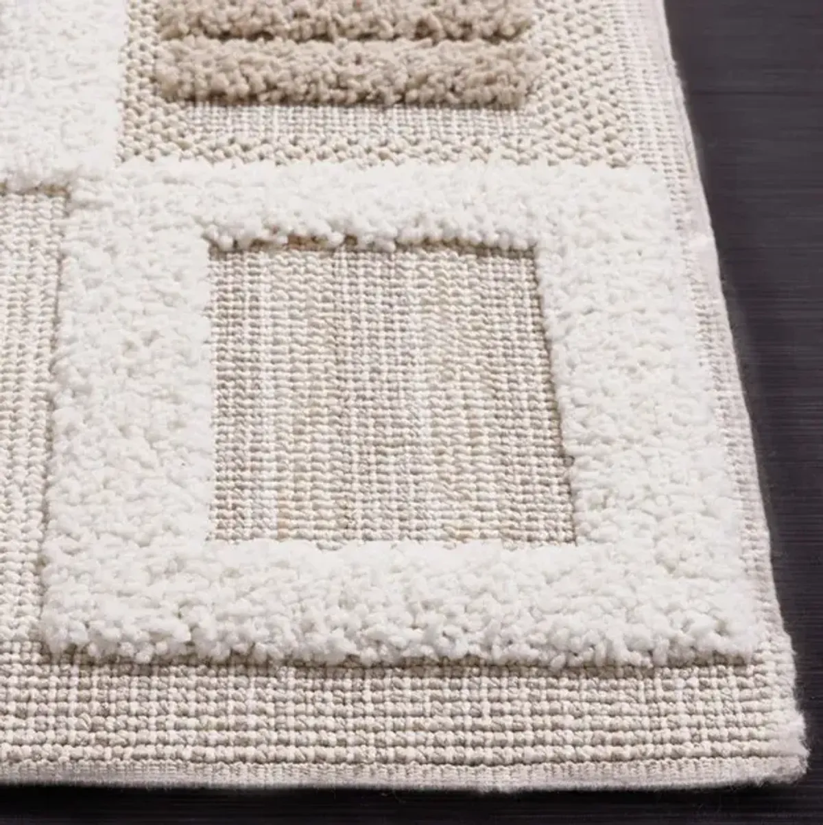 TRENDS 108 Beige 2'-2' X 8' Runner Rug