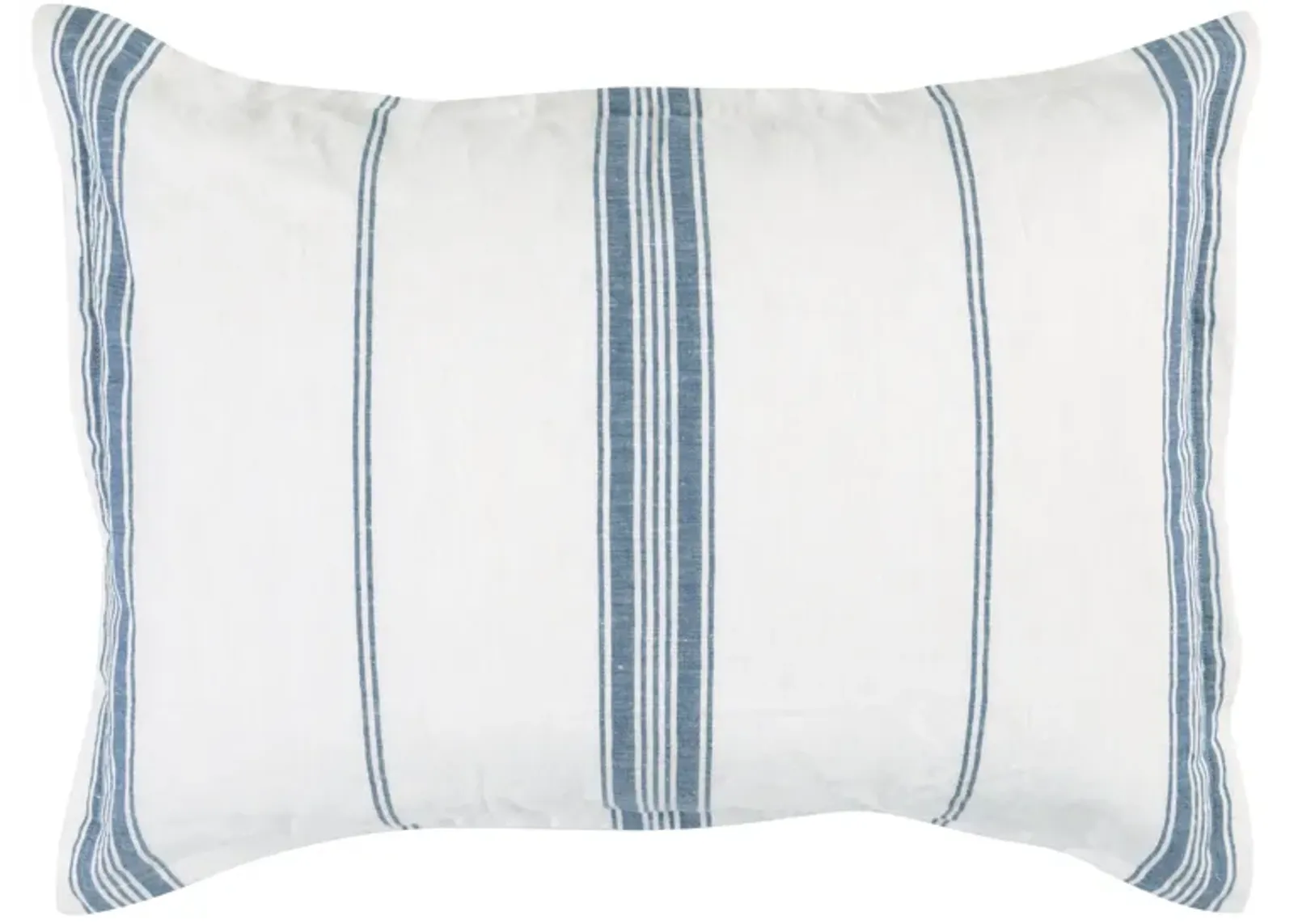 Brooke Blue Stripe Linen Cashmere Standard Sham