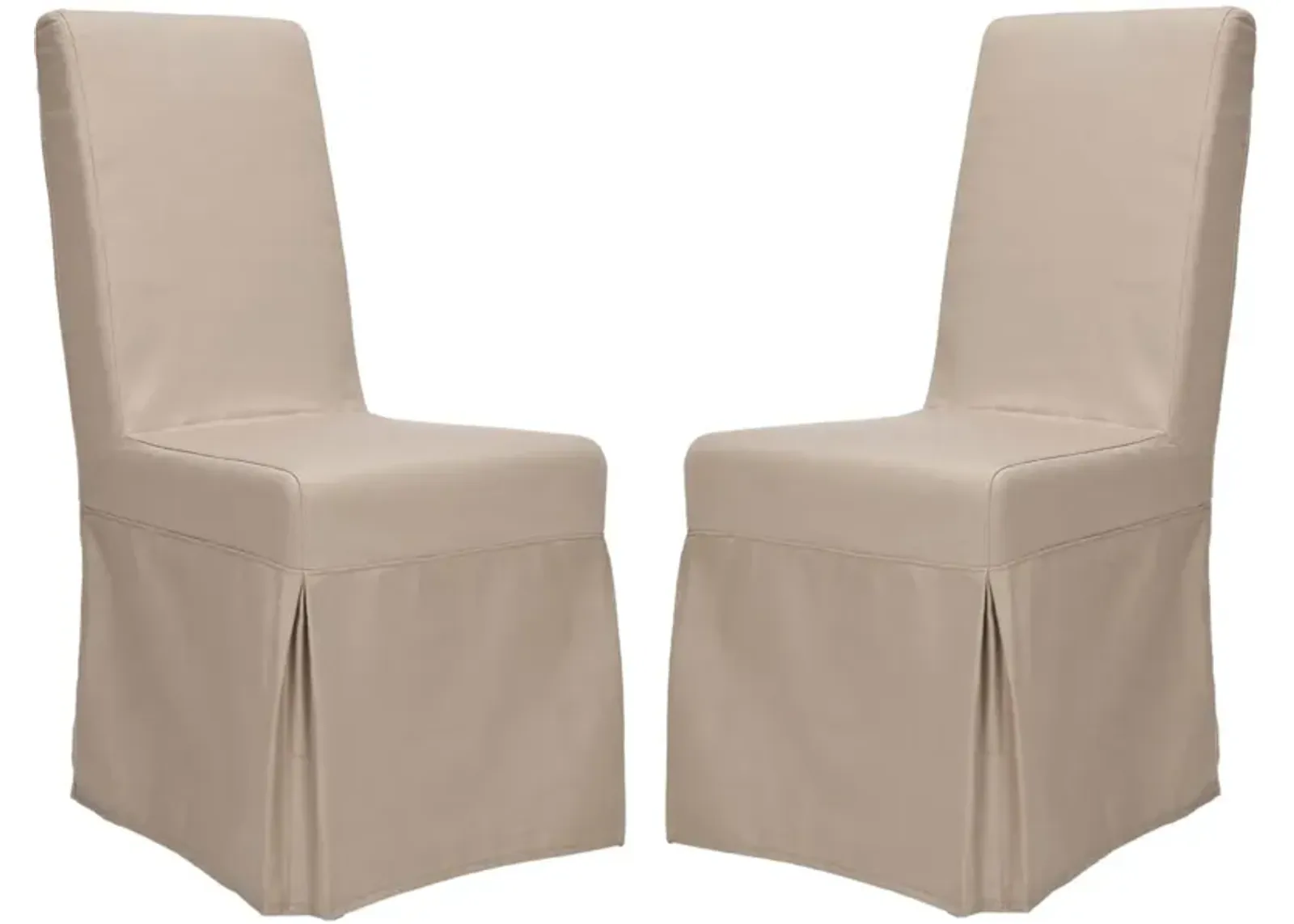 ADRIANNA 19''H LINEN SLIPCOVER CHAIR (SET OF 2)