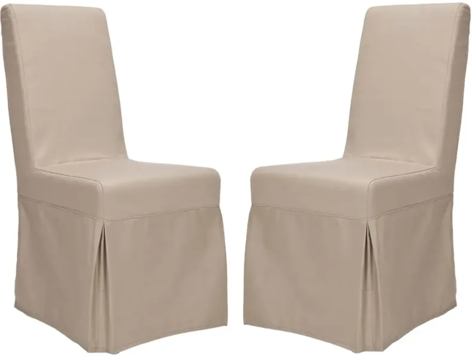 ADRIANNA 19''H LINEN SLIPCOVER CHAIR (SET OF 2)