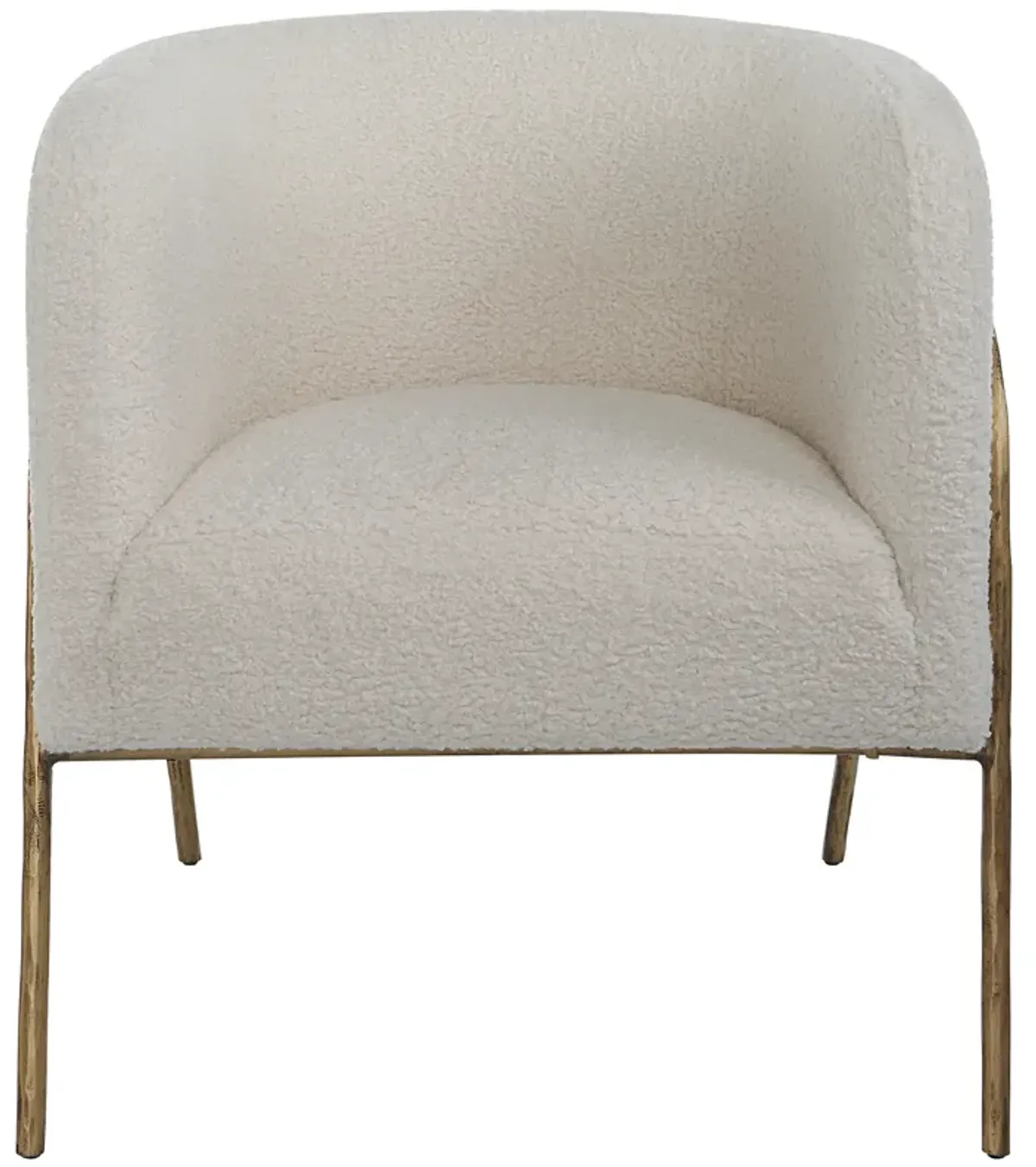 Jacobsen Off White Shearling Accent Chair