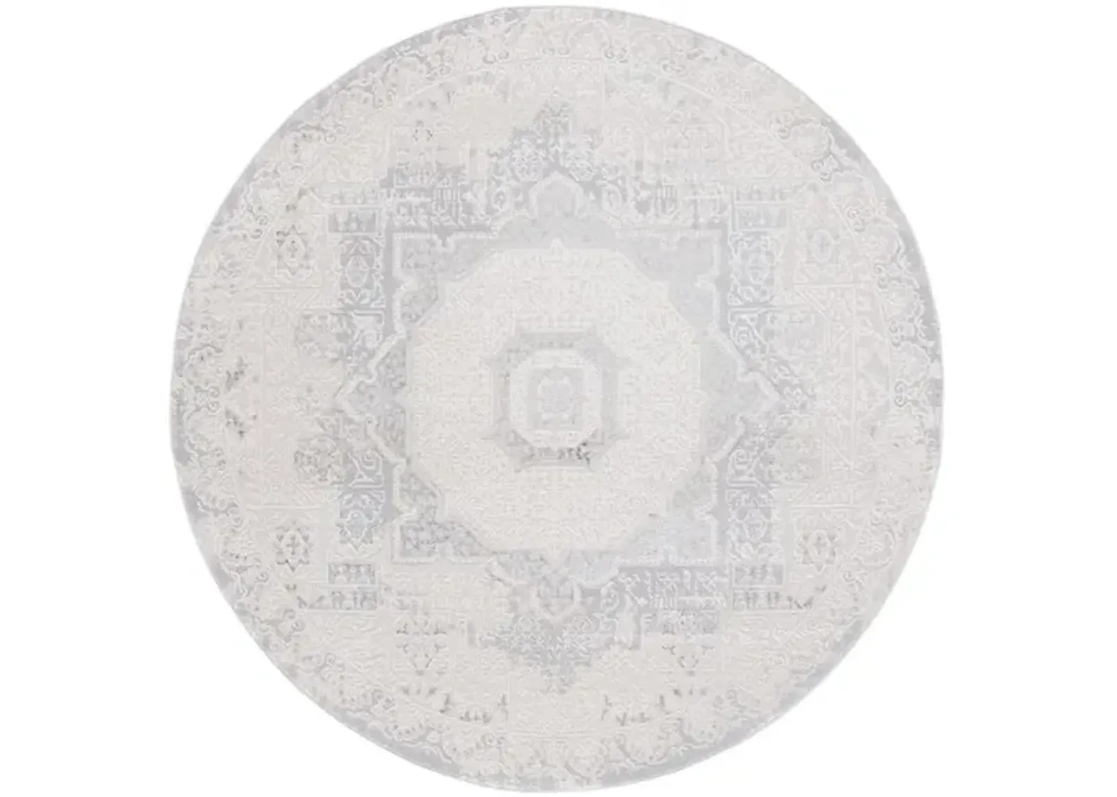 HANNA 107 Beige 6'-7' X 6'-7' Round Round Rug