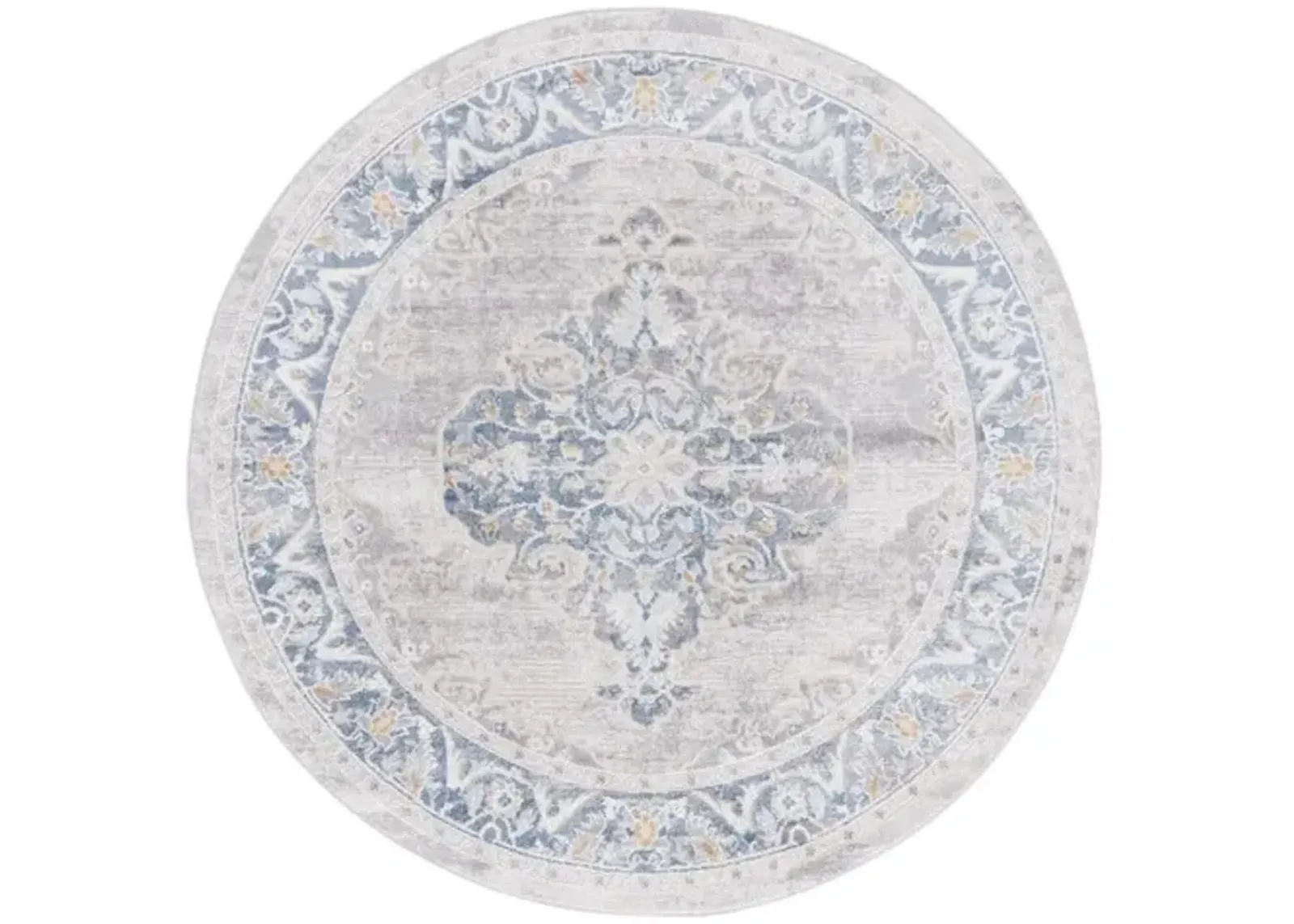 PALMA 362 Grey 6'-7' X 6'-7' Round Round Rug