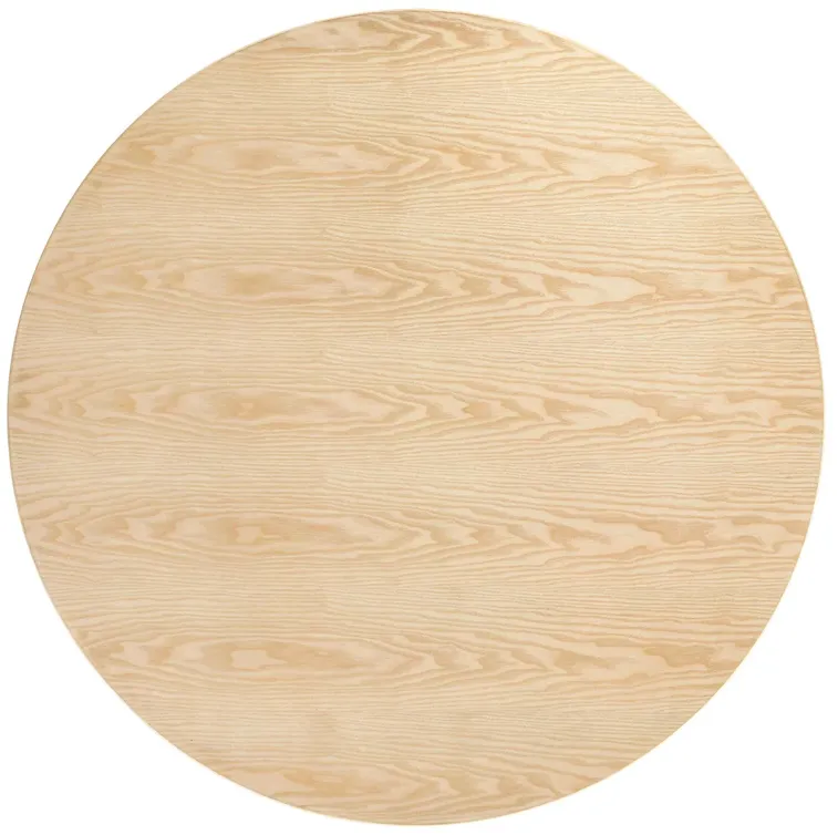 Lippa 47" Round Wood Grain Dining Table