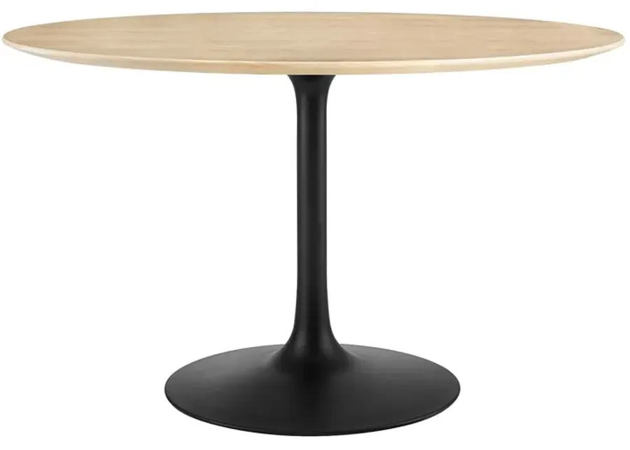 Lippa 47" Round Wood Grain Dining Table