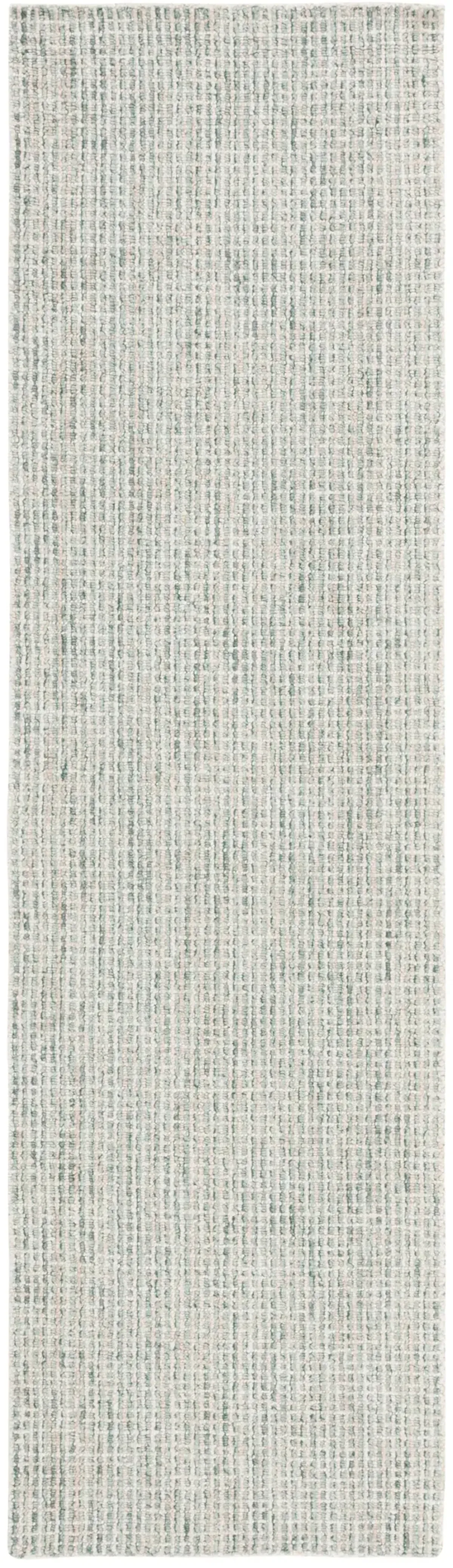 ABSTRACT 484 GREEN  2'-3' x 14' Runner Rug