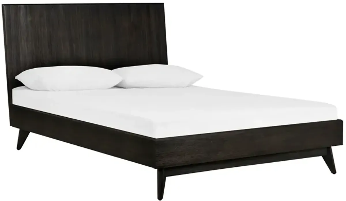 Baly Acacia Mid-Century Platform Queen Bed