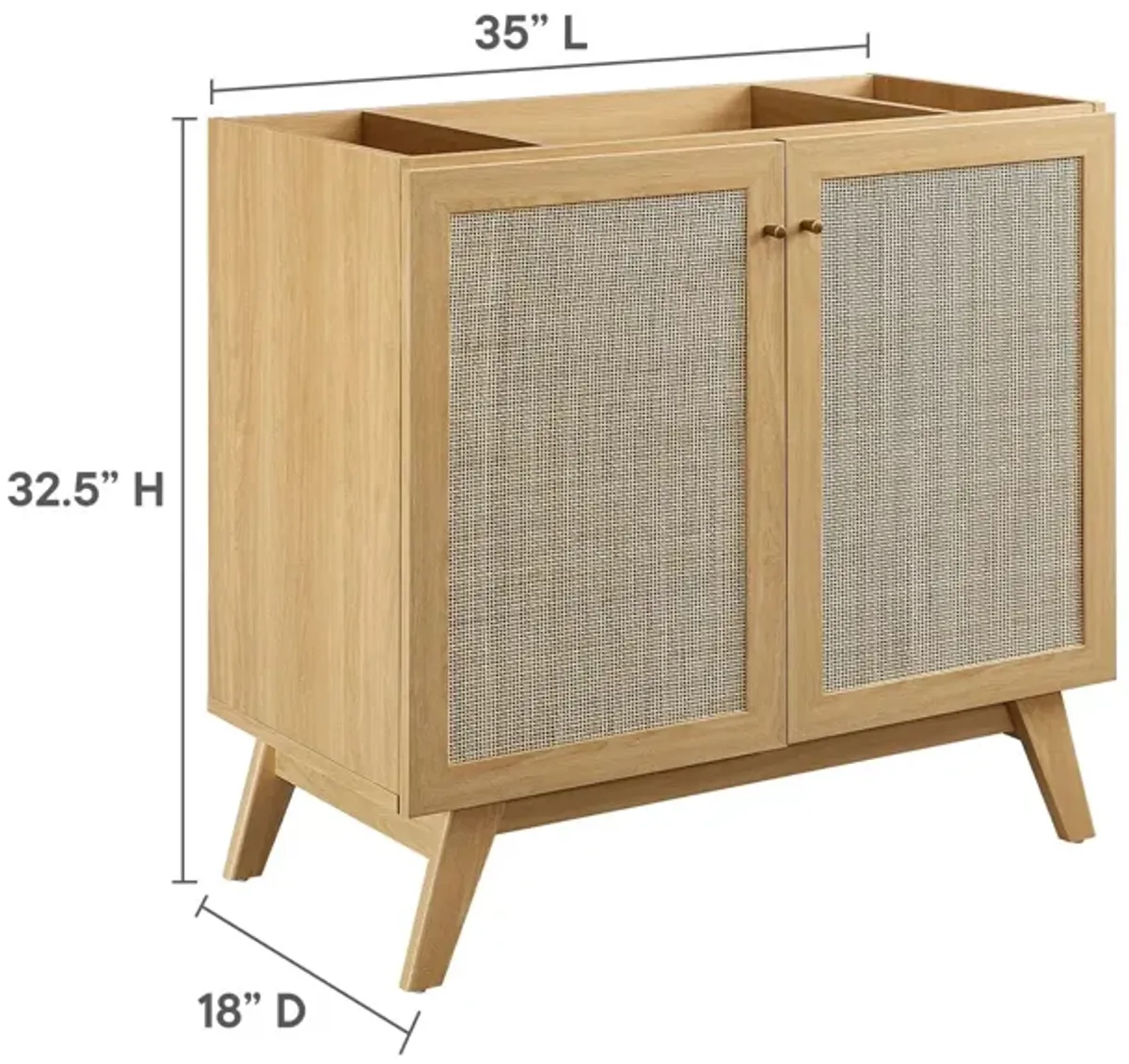 Soma 36" Bathroom Vanity Cabinet (Sink Basin Not Included)