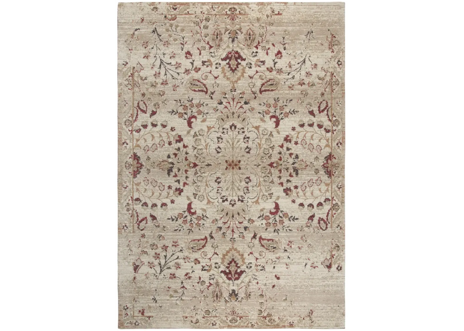 Gossamer Gold Floral 100% New Zealand Wool 8' x 10' Rug