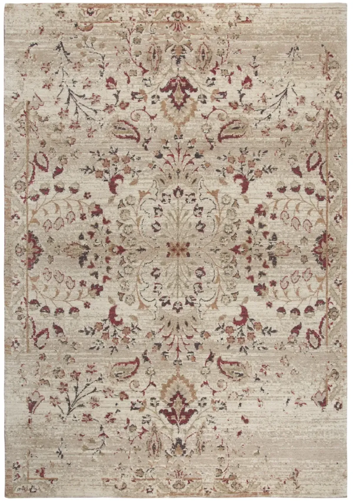 Gossamer Gold Floral 100% New Zealand Wool 8' x 10' Rug