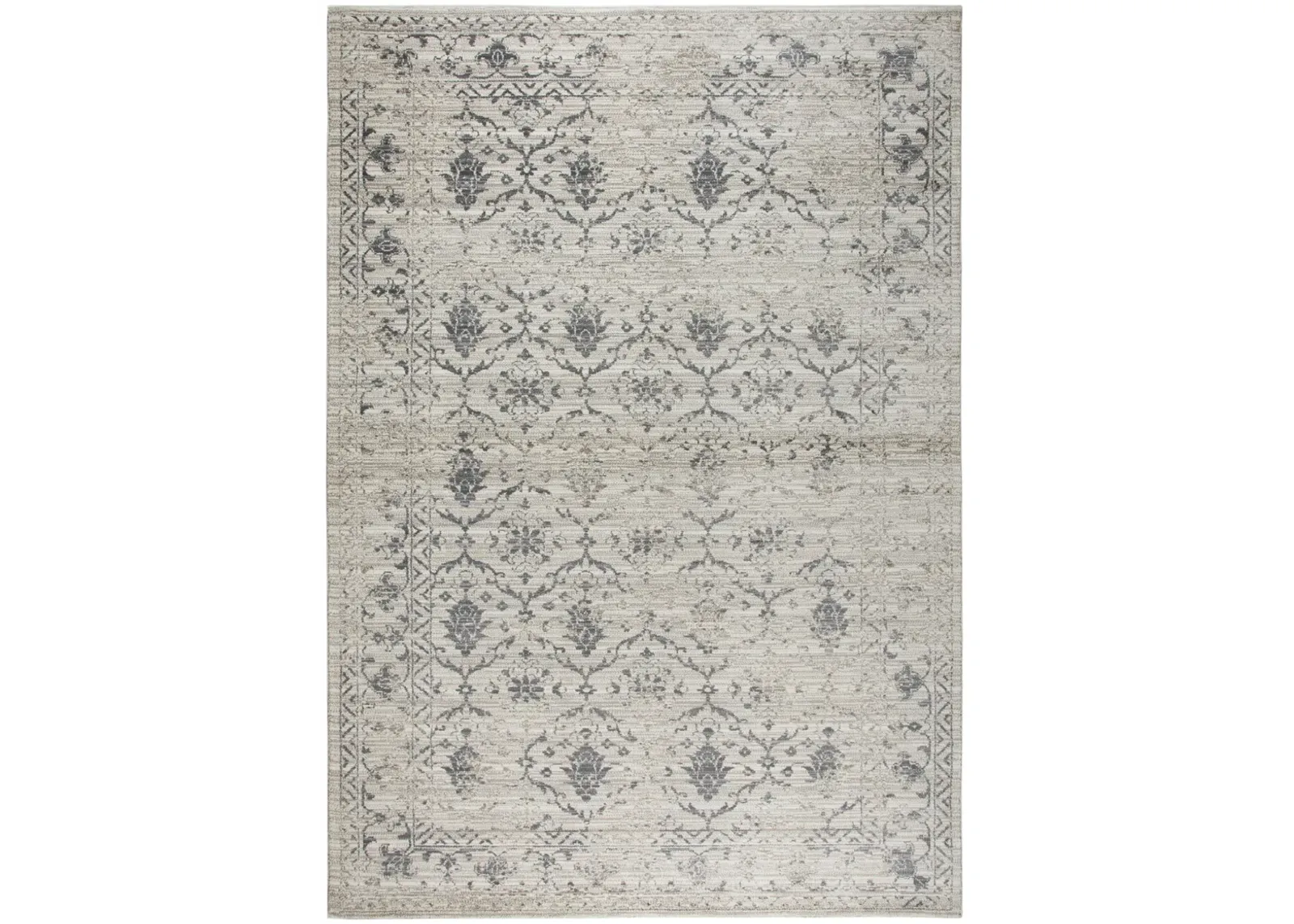 Panache Natural/Beige Medallion Floral Polypropylene 9'10" x 12'6" Rectangle Rug