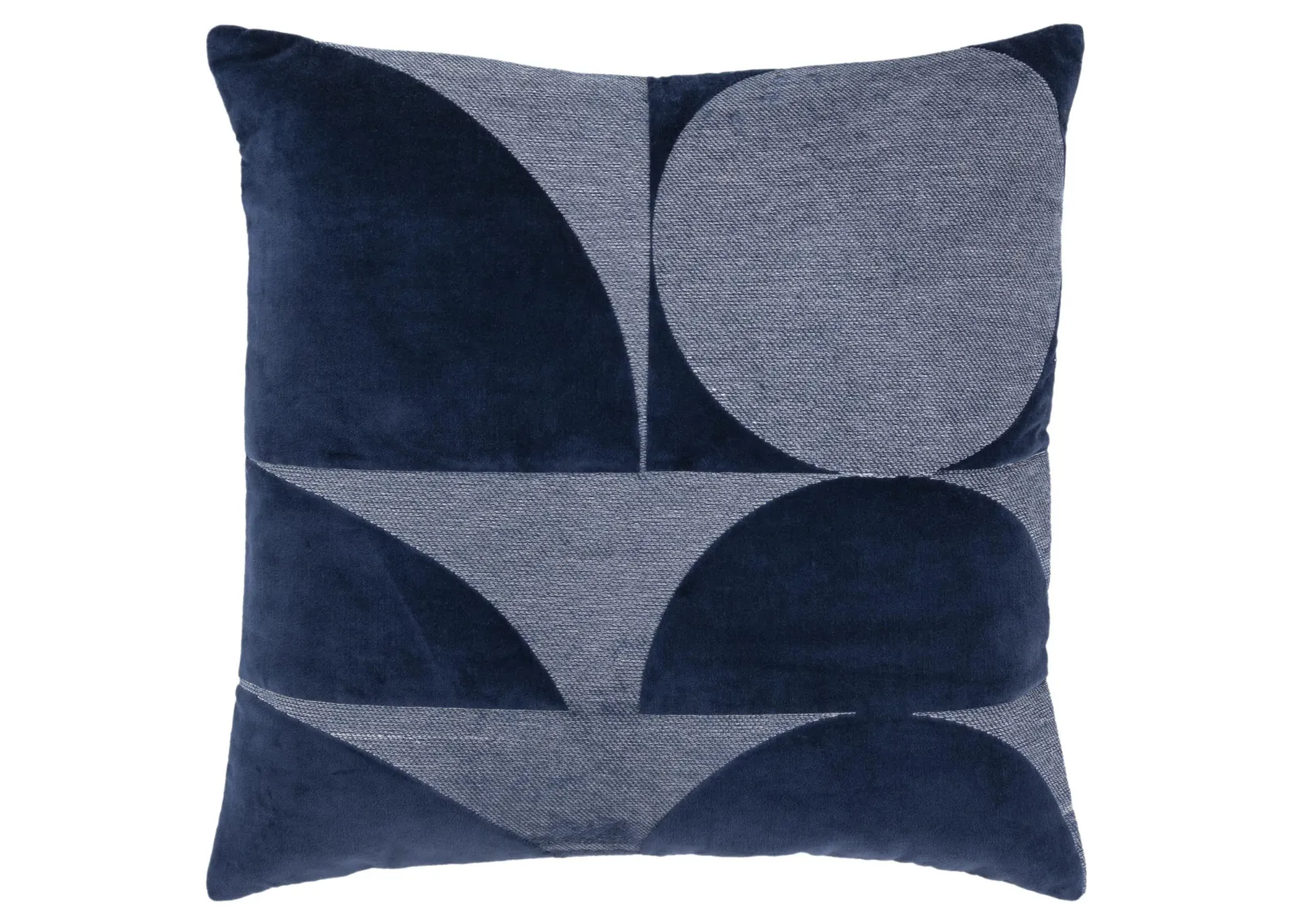 Geometric Dark Blue Pillow