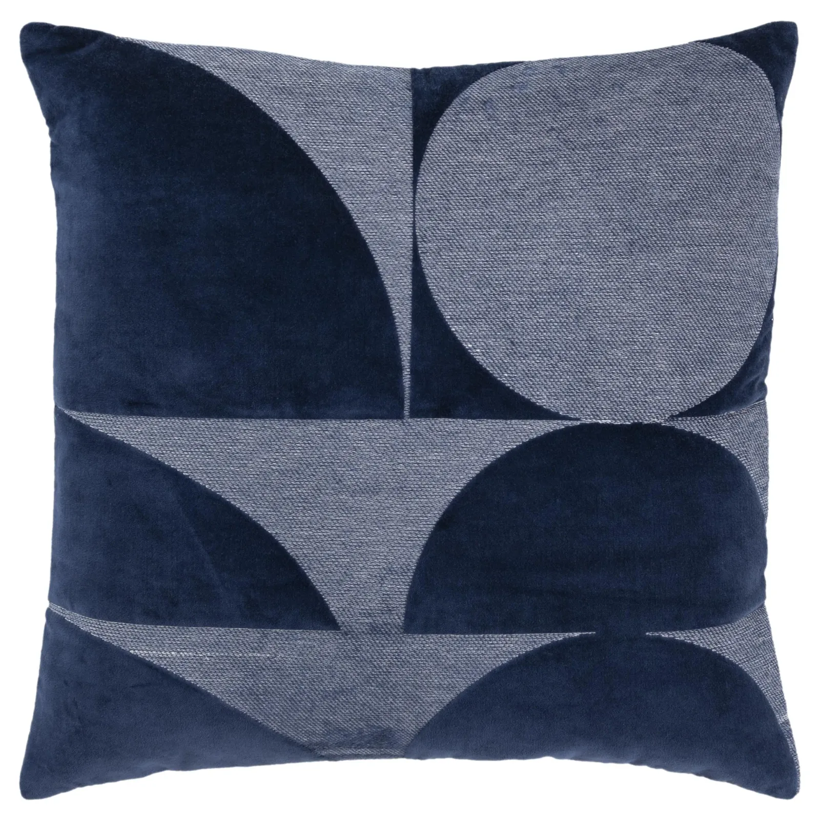 Geometric Dark Blue Pillow