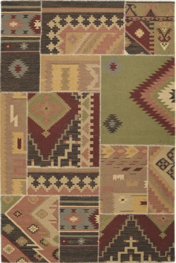 Patch Work PAT-1001 2' x 3' Hand Made Rug