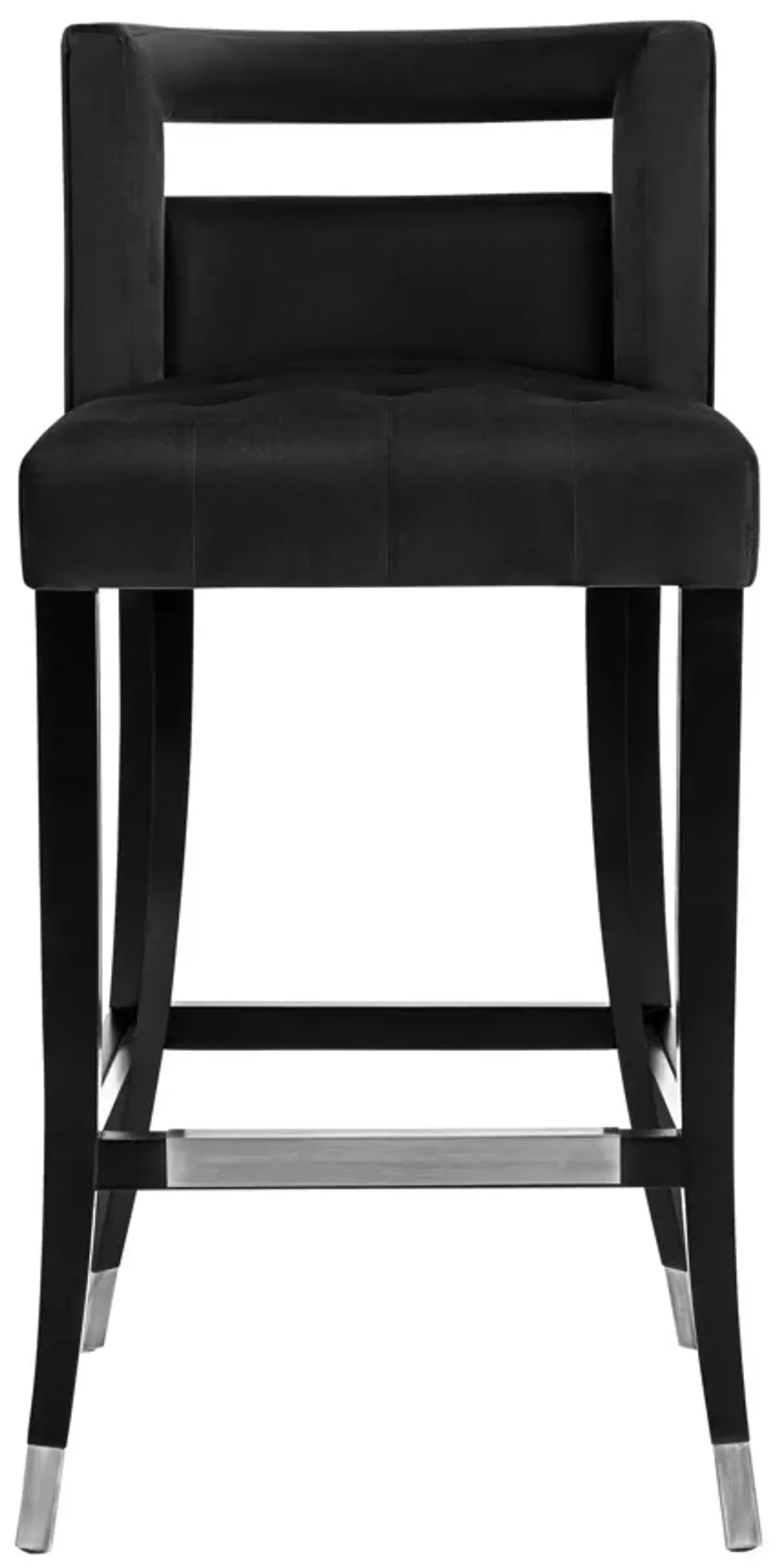 Hart Black Velvet Counter Stool