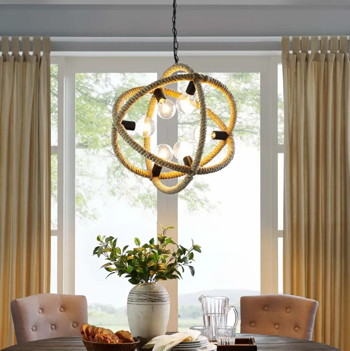 Transpose Rope Pendant Chandelier