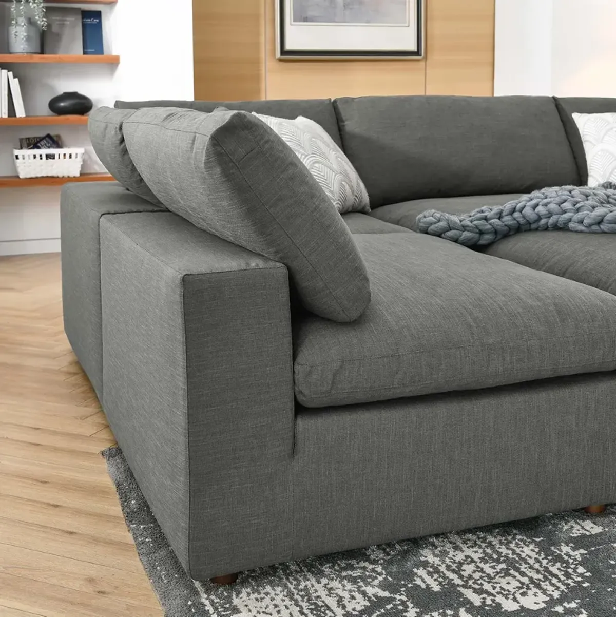 Commix Down Filled Overstuffed 6-Piece Sectional 