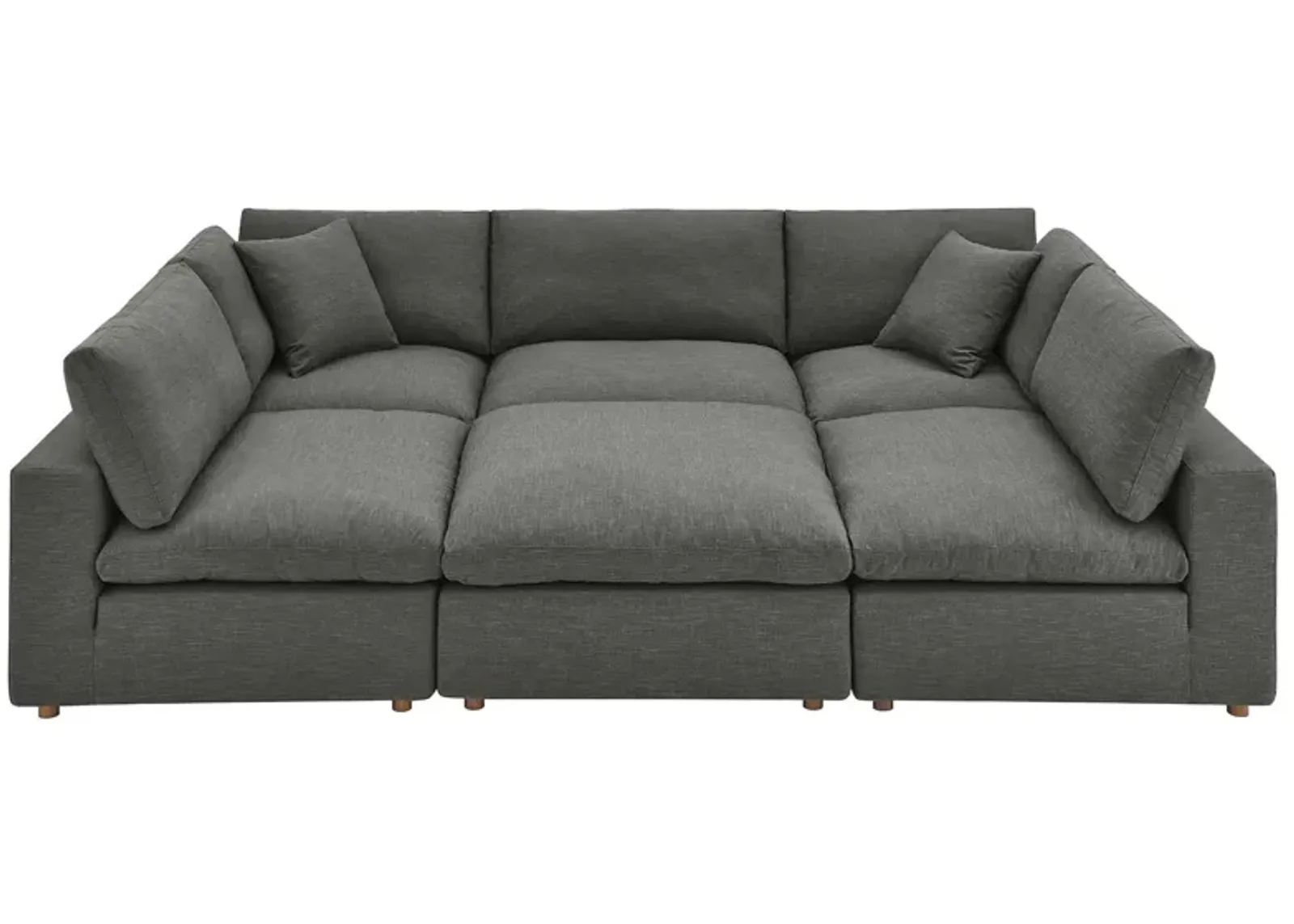 Commix Down Filled Overstuffed 6-Piece Sectional 