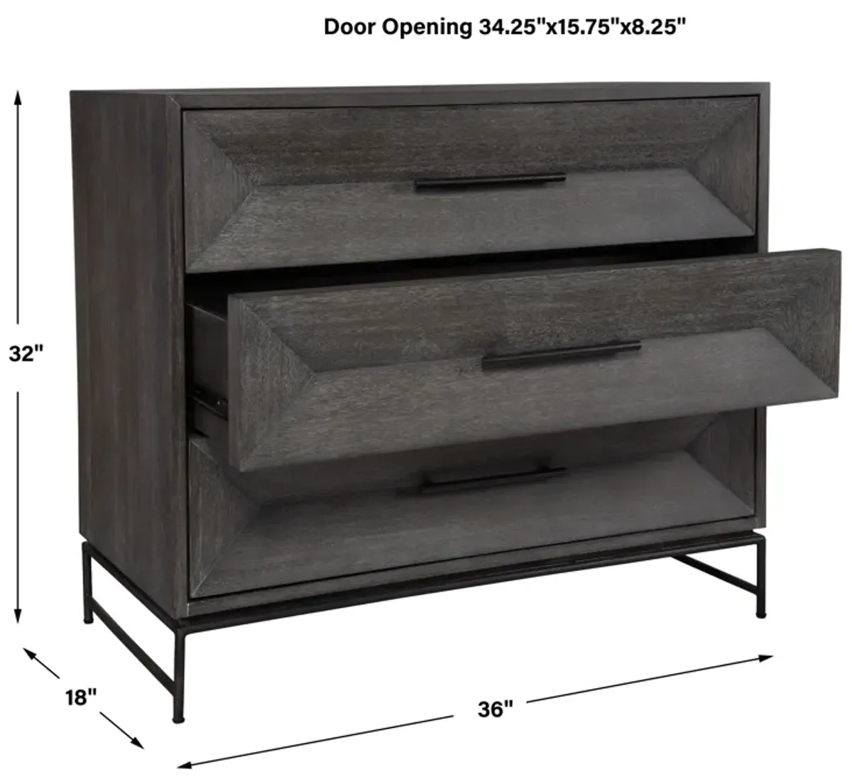 Knox Dark Walnut Accent Chest