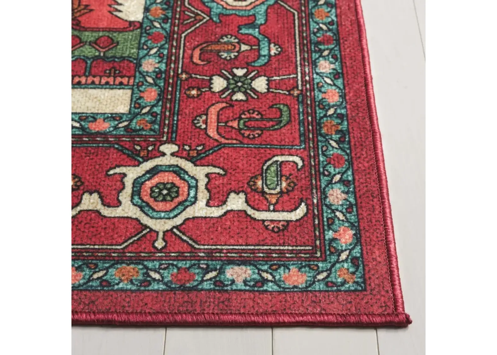 ORLANDO 758 RED  6'-7' x 6'-7' Square Square Rug