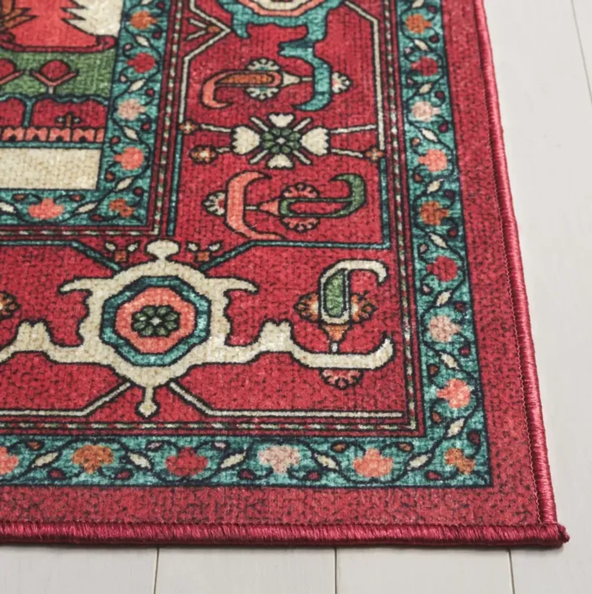 ORLANDO 758 RED  6'-7' x 6'-7' Square Square Rug