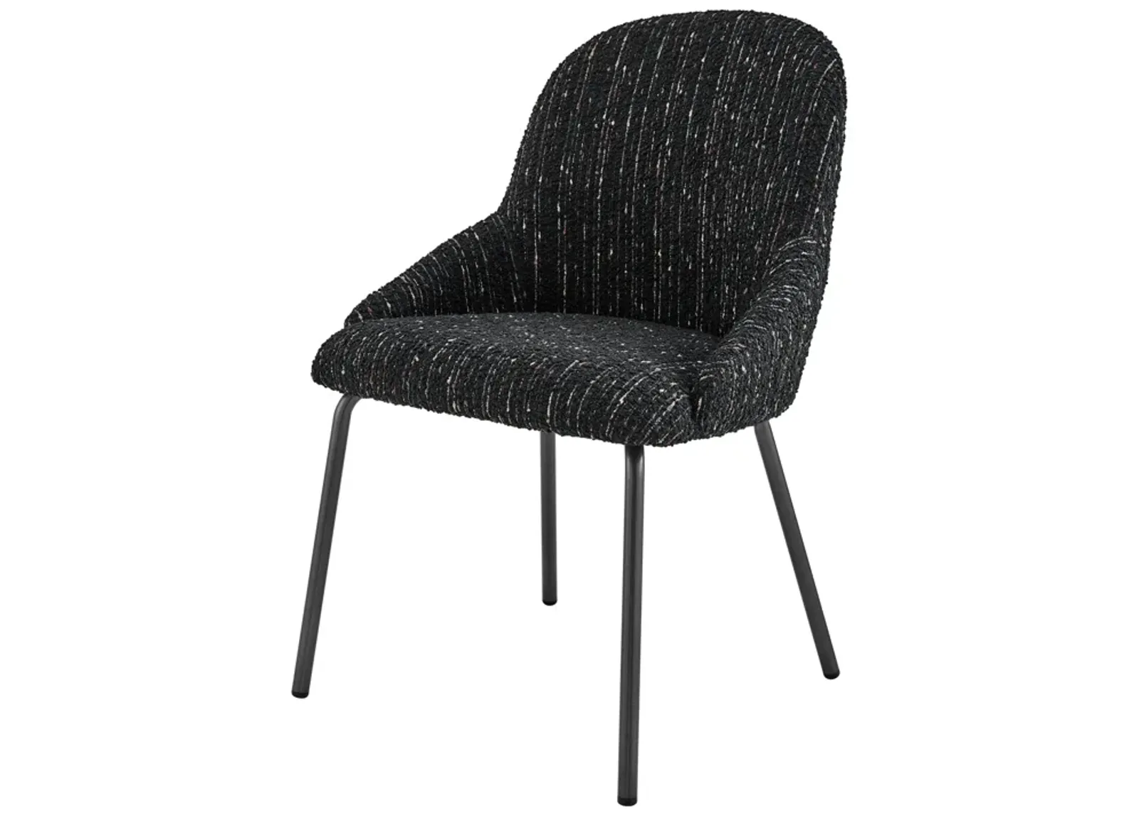 Katrisa KD Fabric Dining Side Chair, Zenith Black