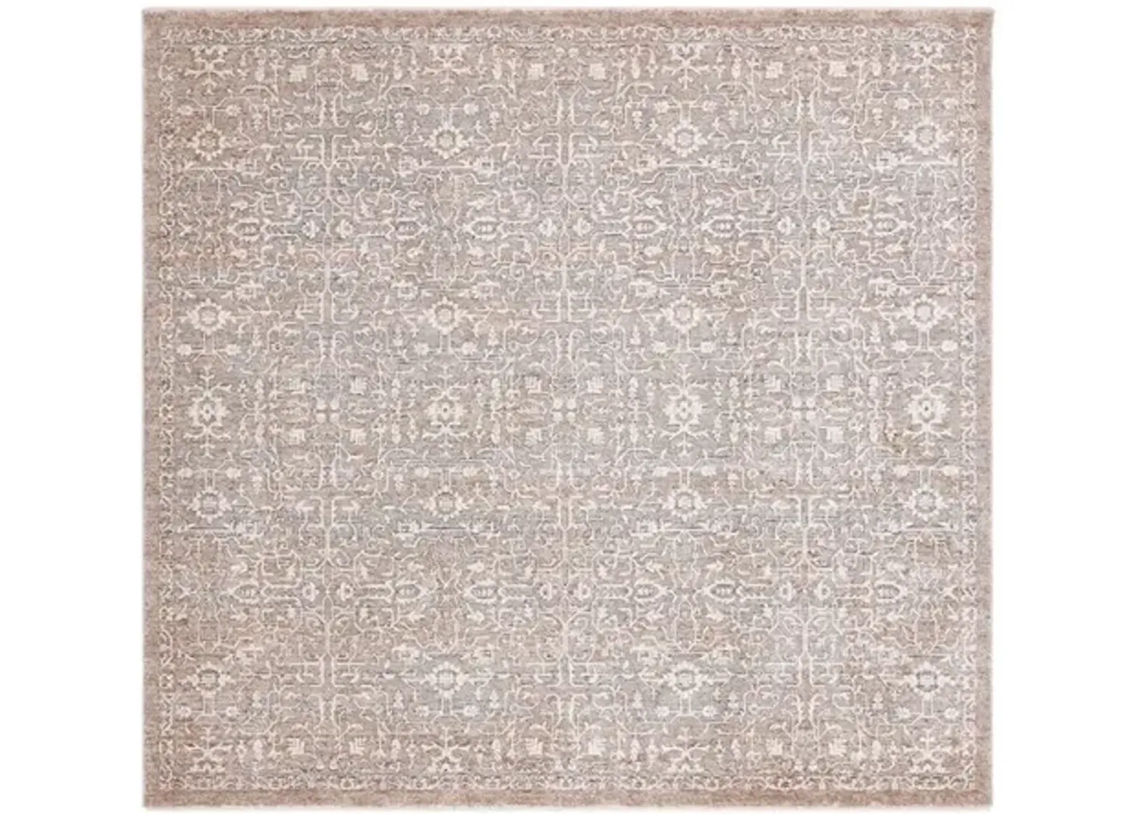 HARLOW 100 Grey  6'-3' X 6'-3' Square Square Rug