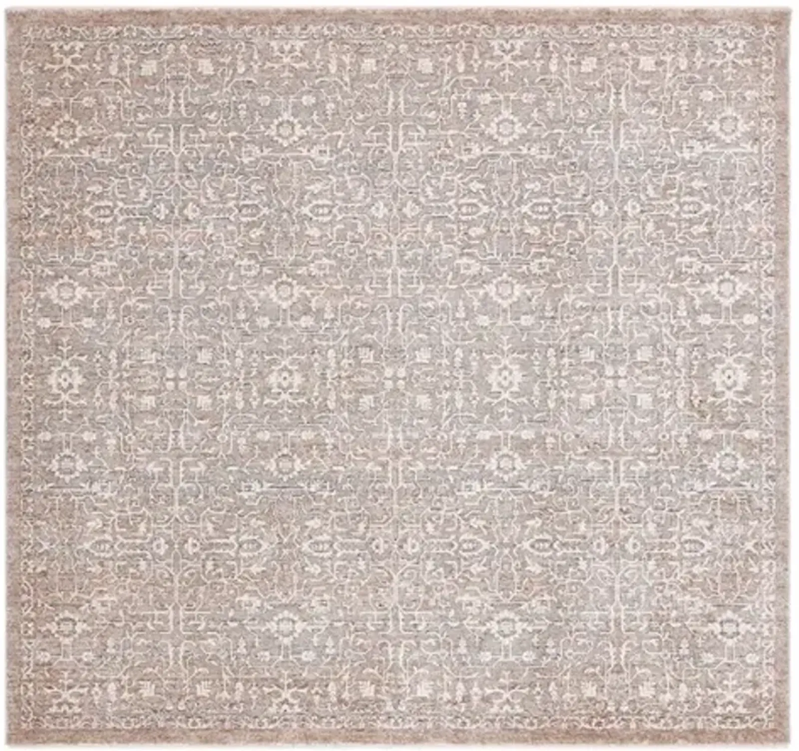 HARLOW 100 Grey  6'-3' X 6'-3' Square Square Rug