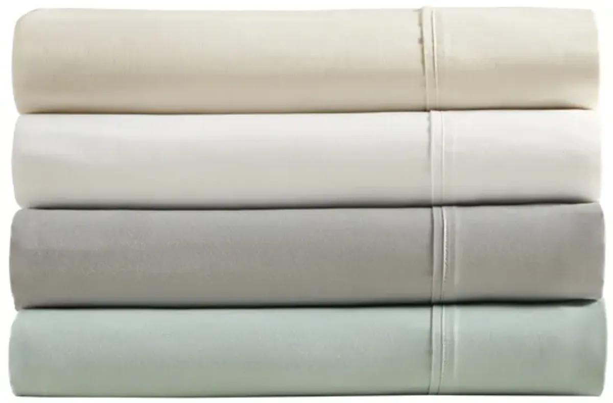 Beautyrest 400 Thread Count Ivory Wrinkle Resistant Cotton Sateen Sheet Set