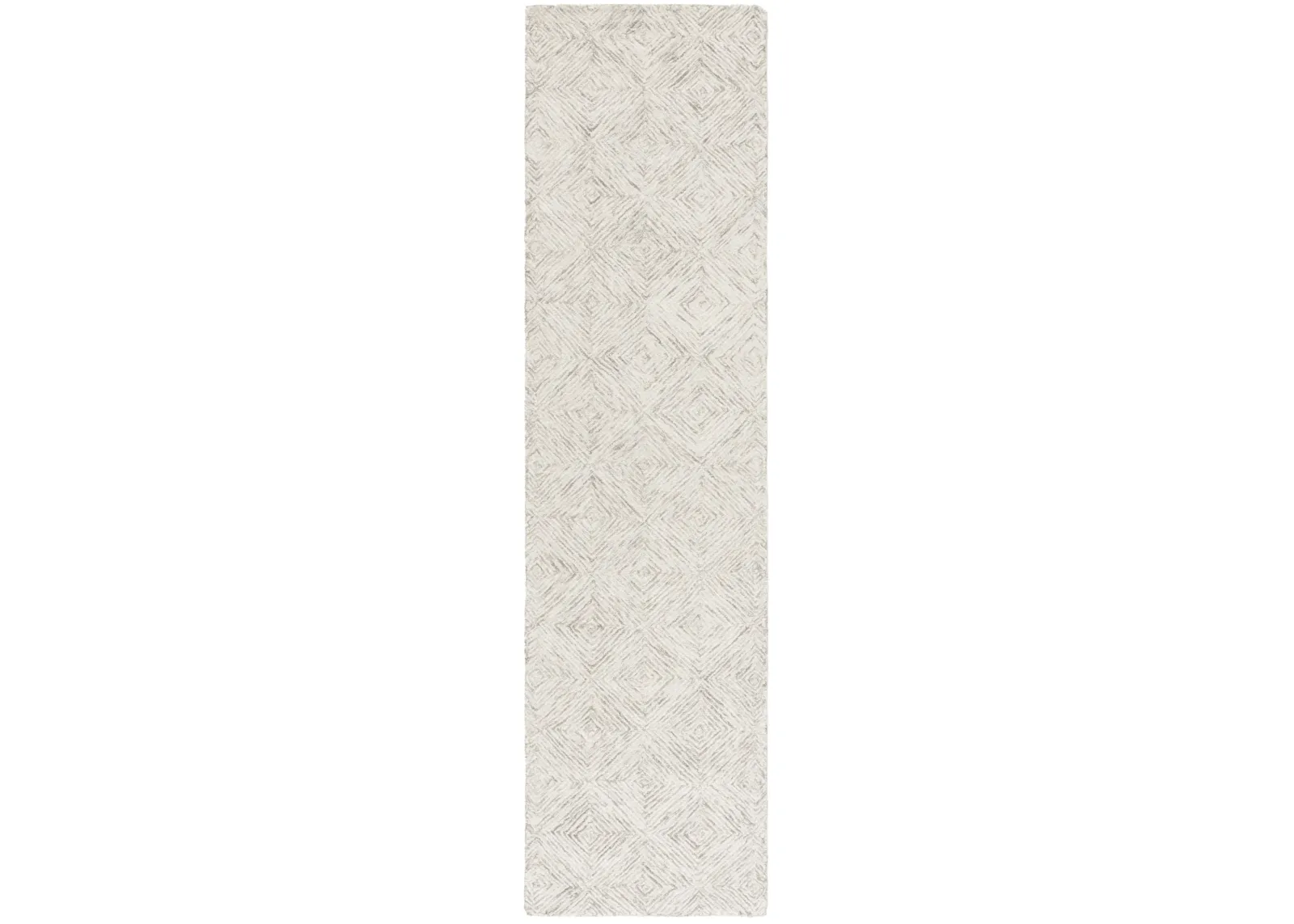 MSR ABSTRACT GREY  2'-3' x 9' Runner Rug