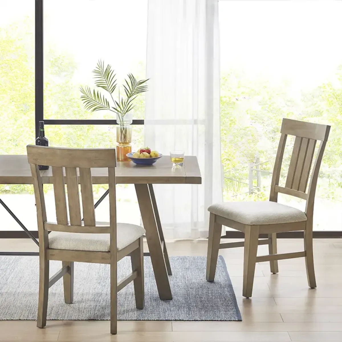 INK+IVY Sonoma Reclaimed Grey Dining  Side Chair(Set of 2pcs)