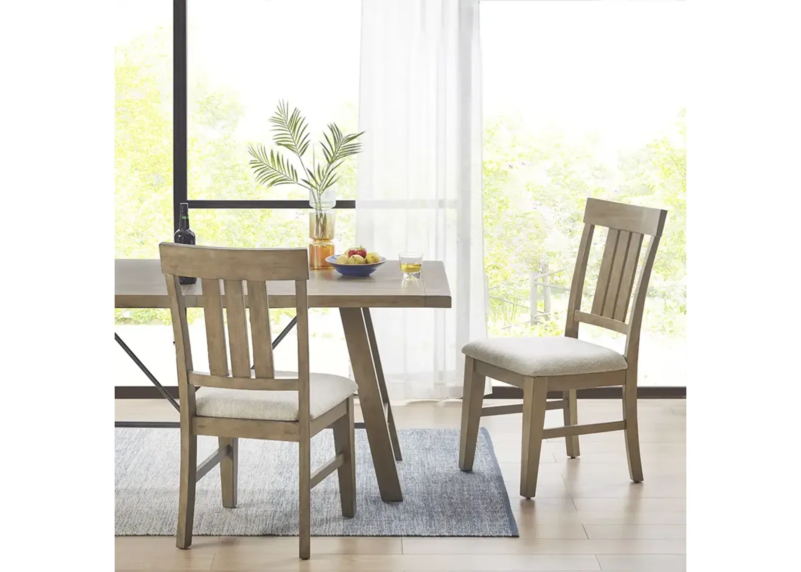 INK+IVY Sonoma Reclaimed Grey Dining  Side Chair(Set of 2pcs)